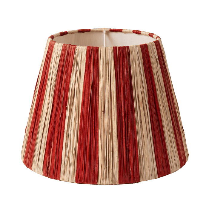 Red Striped Pandan Cone Lampshade