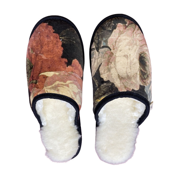 Rose Night Large White Slippers