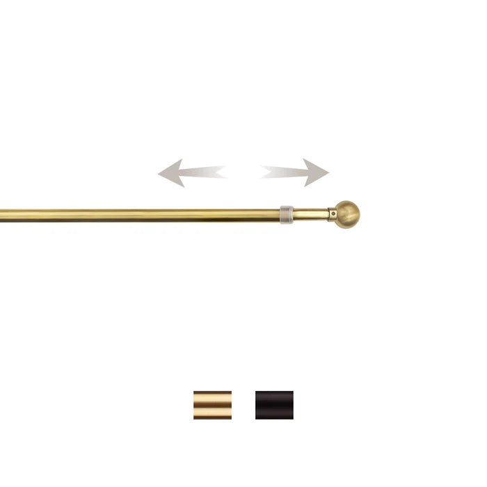 Ruby | Length Adjustable | Café & Door | Curtain Rod