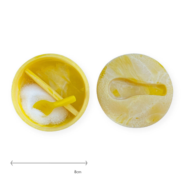 Salt & Pepper Container Resin Swirl  Buttercup