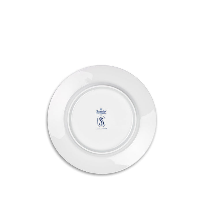 S&B 20cm Porcelain Side Plate with Blue Edge