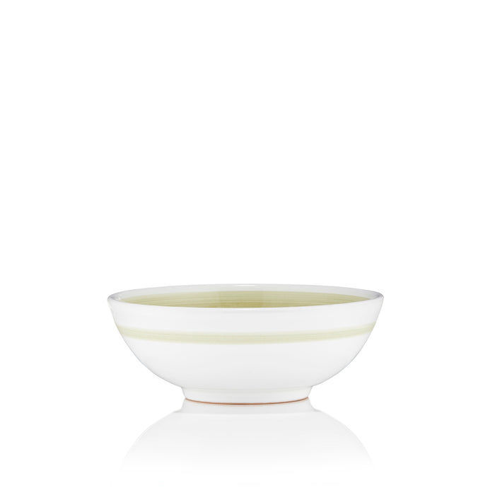 S&B 'Brushed' Ceramic Soup Bowl in Season Green, 16cm