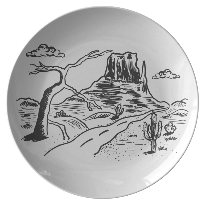 Scenic Desert Plastic Dinner Plate