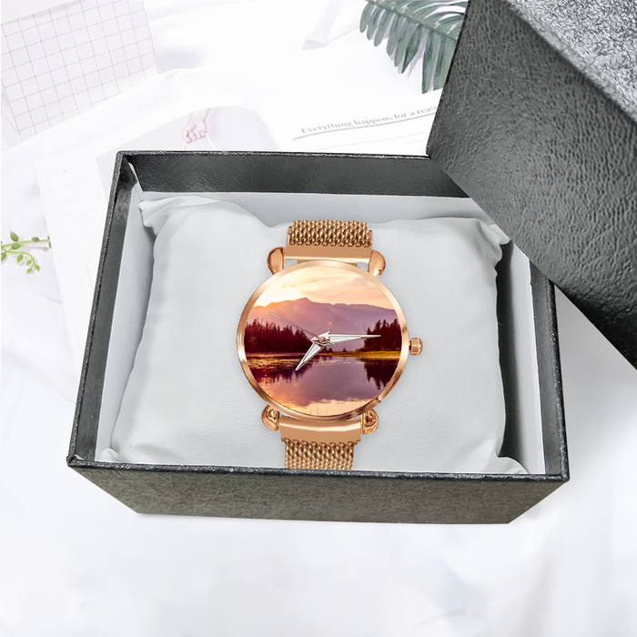 Scenic Watch Multicolor Women’s Magnetic Buckle Quartz Wrist Watch