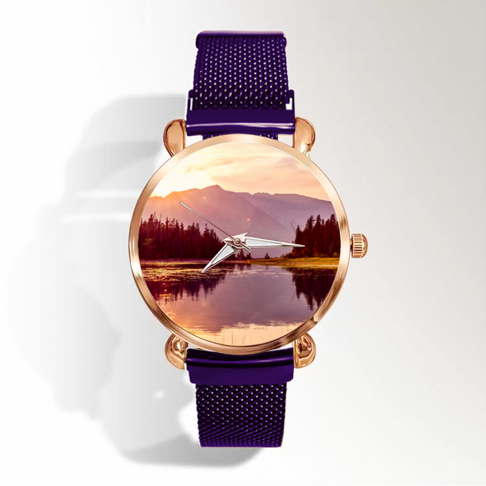 Scenic Watch Multicolor Women’s Magnetic Buckle Quartz Wrist Watch