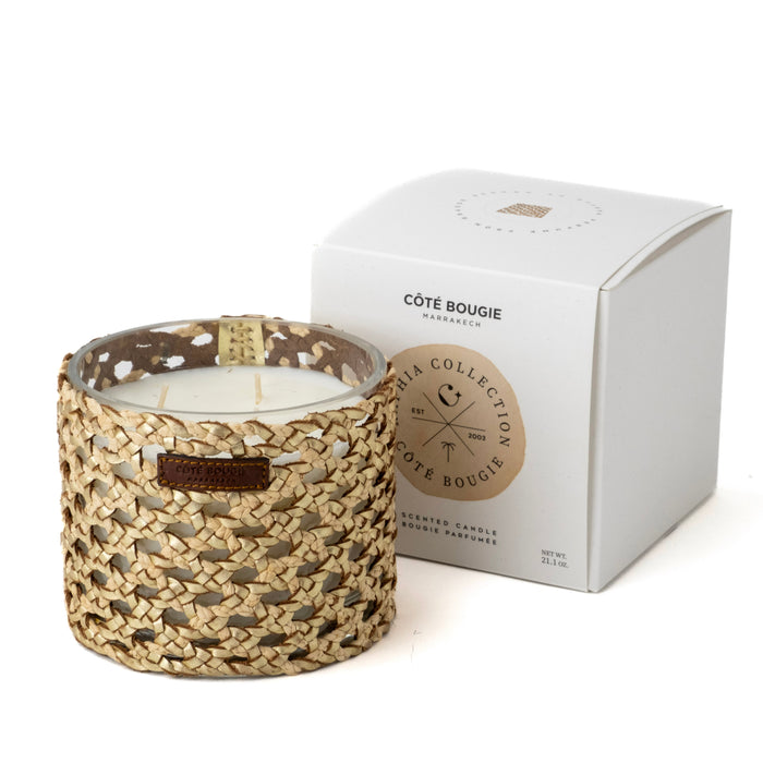 Scented Candle -  Raffia Collection ( M )