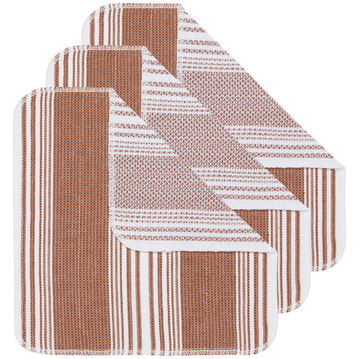 Scrub-It Chestnut Brown Dishcloth Set of 3