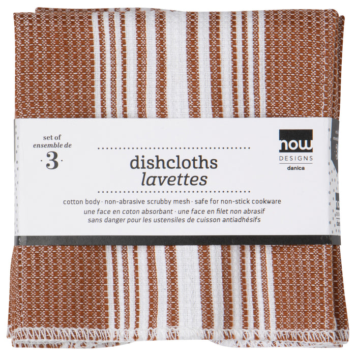 Scrub-It Chestnut Brown Dishcloth Set of 3