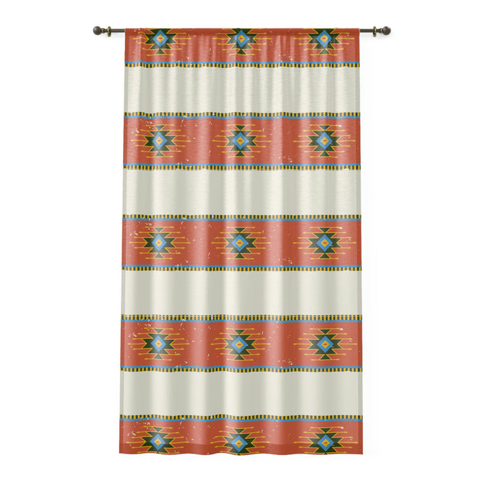Sheer Window Curtain, Rio Canyon Speckled Print