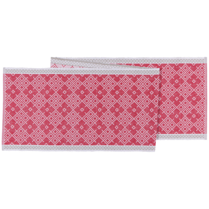 Shetland Chili Red Table Runner 13 x 72 inch