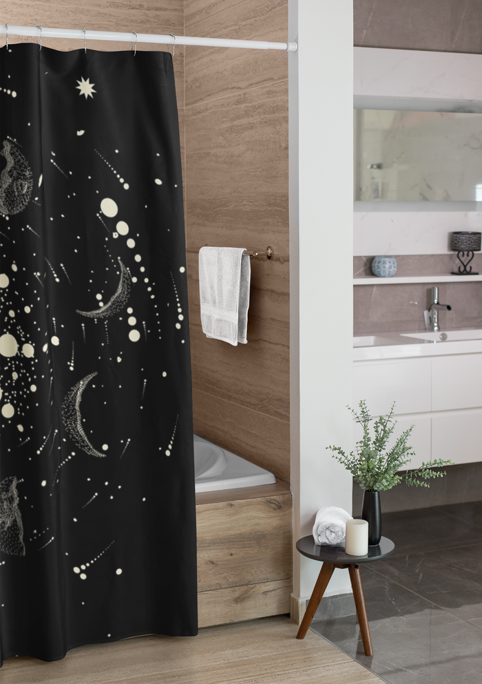 Shower Curtain Celestial Zodiac Bathroom - Dakoda Goods & Co.