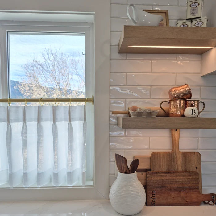 Silk Chic｜Sheer｜Café Curtains
