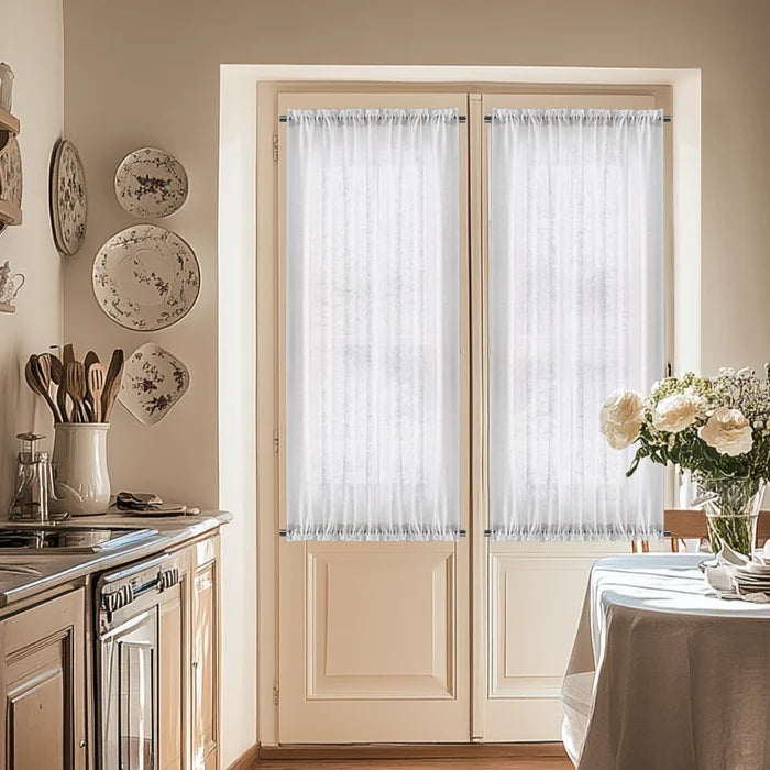 Silk Chic｜Sheer｜French Door Curtains