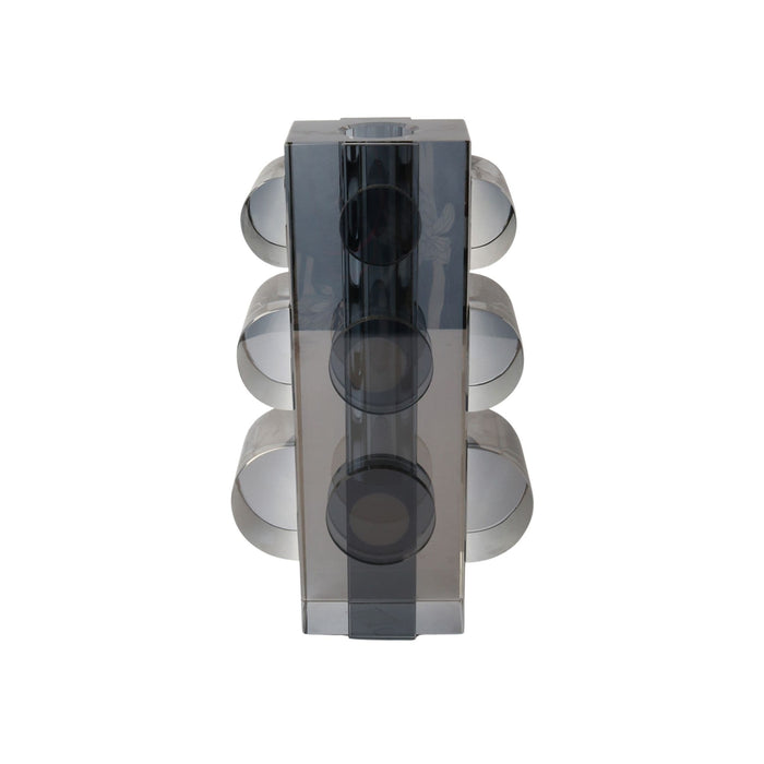 Smoke Crystal Vase 24cm