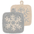 Snowfall Christmas Crochet Sponges Set of 2