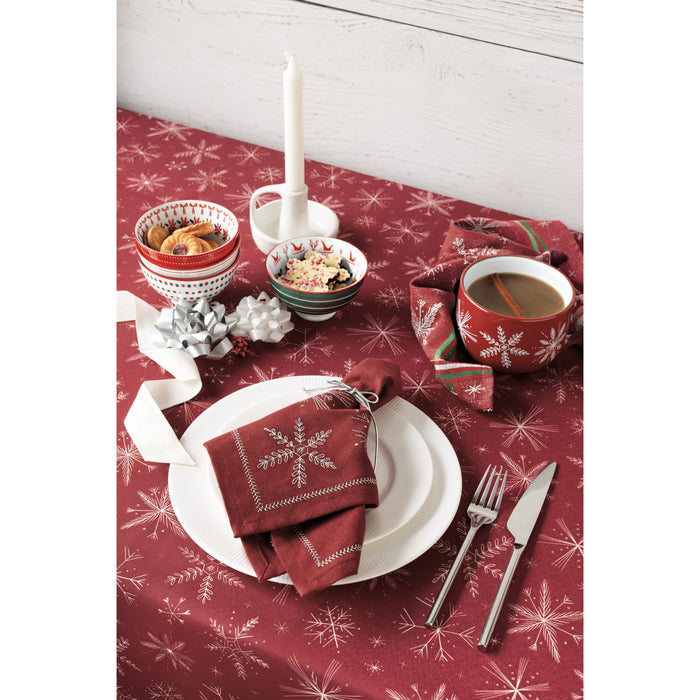 Snowflakes Christmas Jacquard Dishtowel