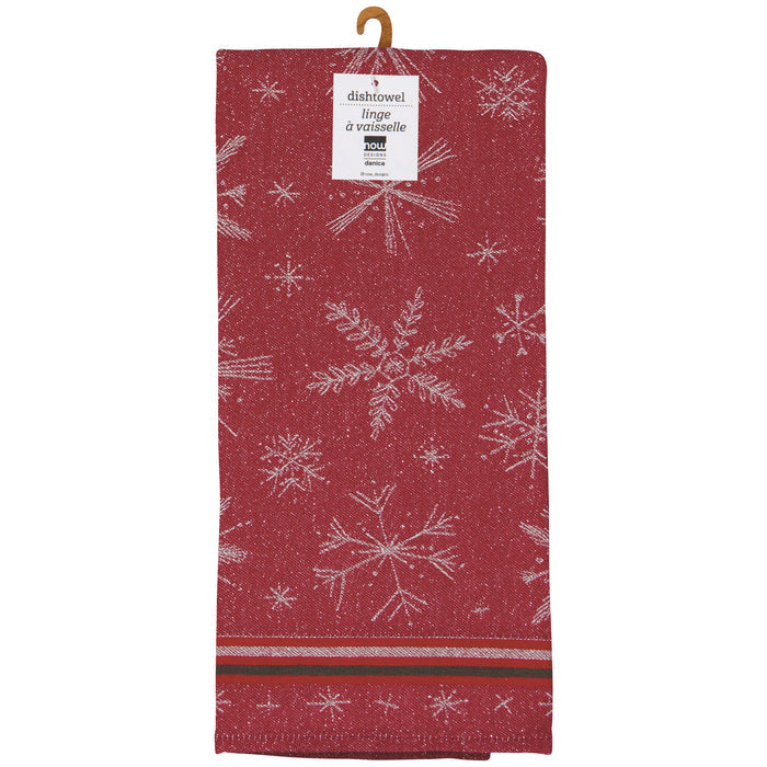 Snowflakes Christmas Jacquard Dishtowel