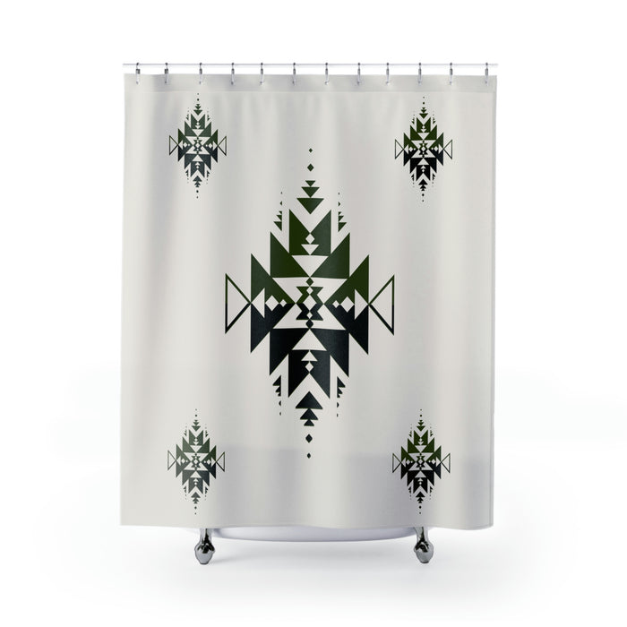 Southwestern Sand Dune Valley Shower Curtain - Polyester Anti-Wrinkle Fabric