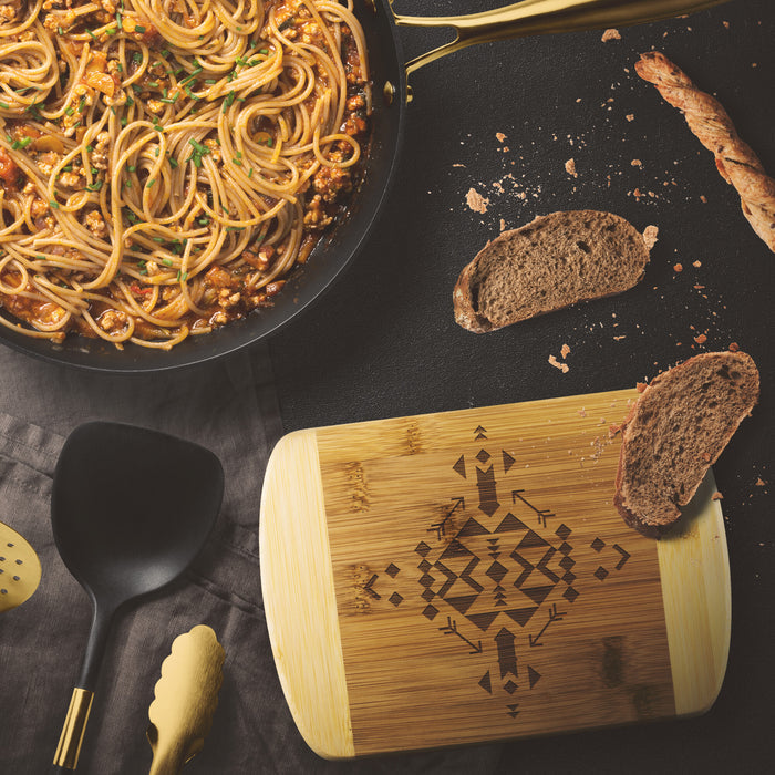 Southwestern Serving Board Cutting Board Organic Bamboo