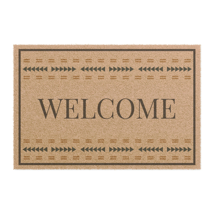 Southwestern Welcome Mat, Coir Door Mat Heavy Duty