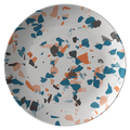 Speckled Abstract Plastic Dinner Plate