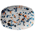 Speckled Abstract Plastic Serving Platter