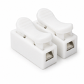 Spring Clip Connector, White, 14-22AWG