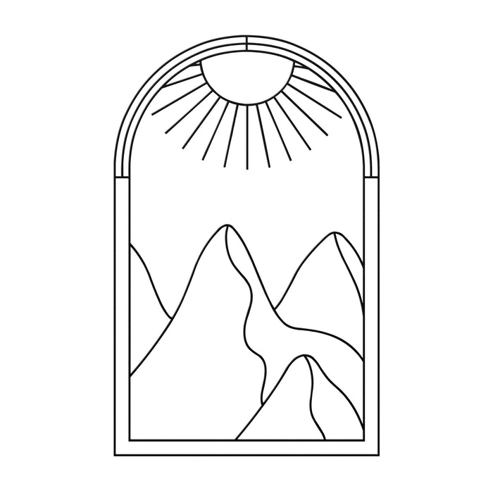 Spring Mountain Metal Wall Art Decor for Wall