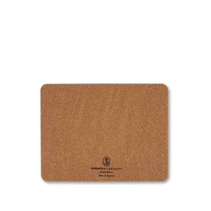 'Stripe' Cork-Backed Placemat in Avocado Green, 29 x 38cm