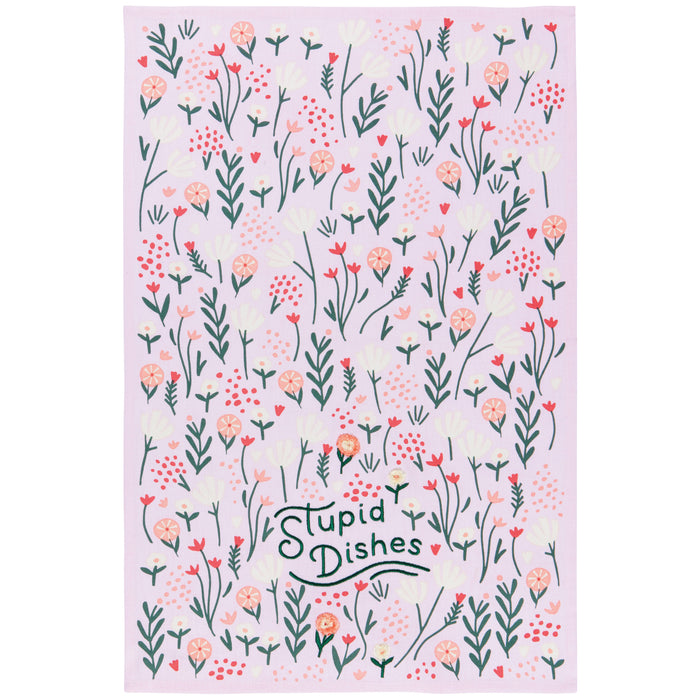 Stupid Dishes Dishtowel