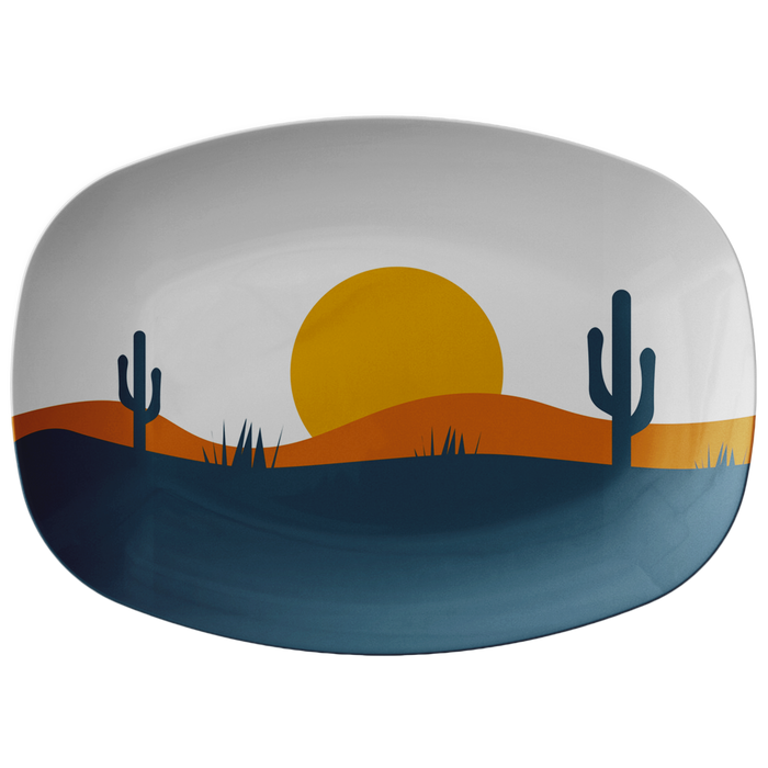 Sunset Desert Plastic Serving Platter