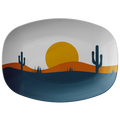 Sunset Desert Plastic Serving Platter