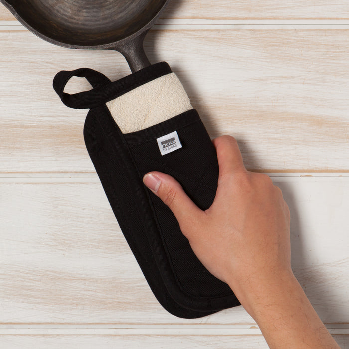 Superior Black Pocket Potholder