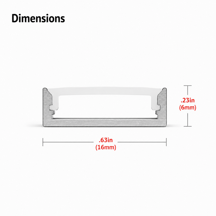 Surface 200 Slim | Made-to-Order Surface Mount Linear LED Light