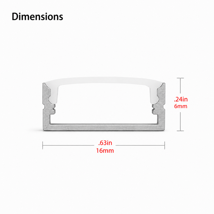 Surface 300 Diffused | Made-to-Order Surface Mount Linear LED Light