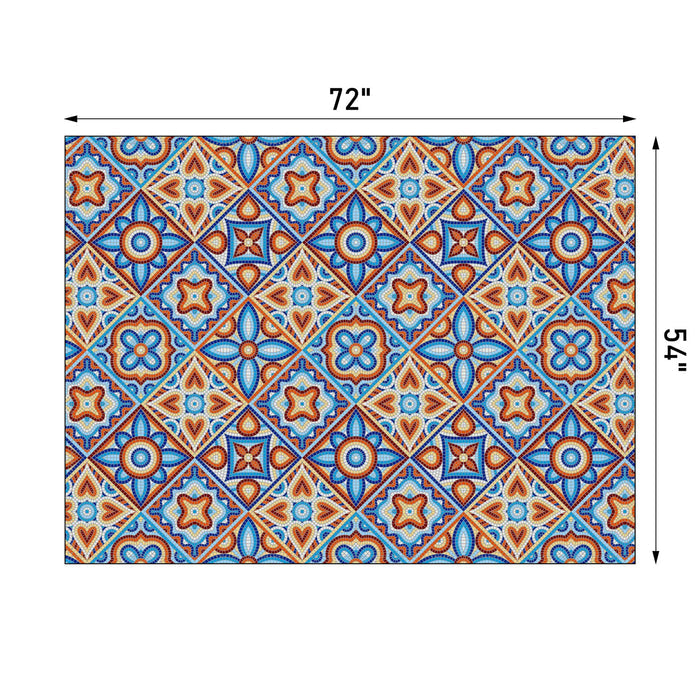 Tablecloth Mural Print Polyester Fade Resistant Table Cloth - Dakoda Goods & Co.