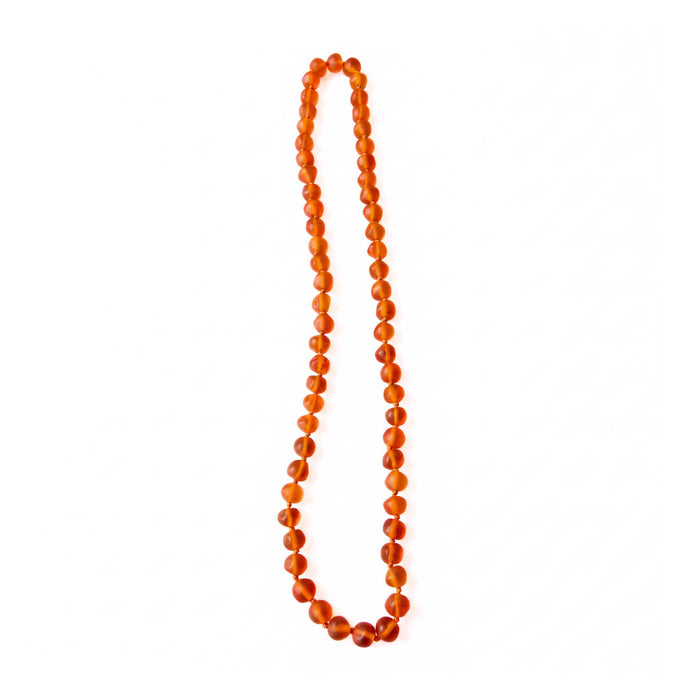 Tangerine Beaded Resin Necklace
