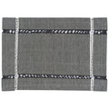Tangier Knotted Black Placemat 13 x 19 inch