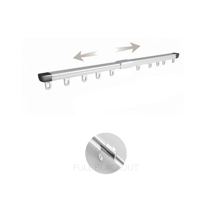 Taylor | Length Adjustable | Pleated Header Track