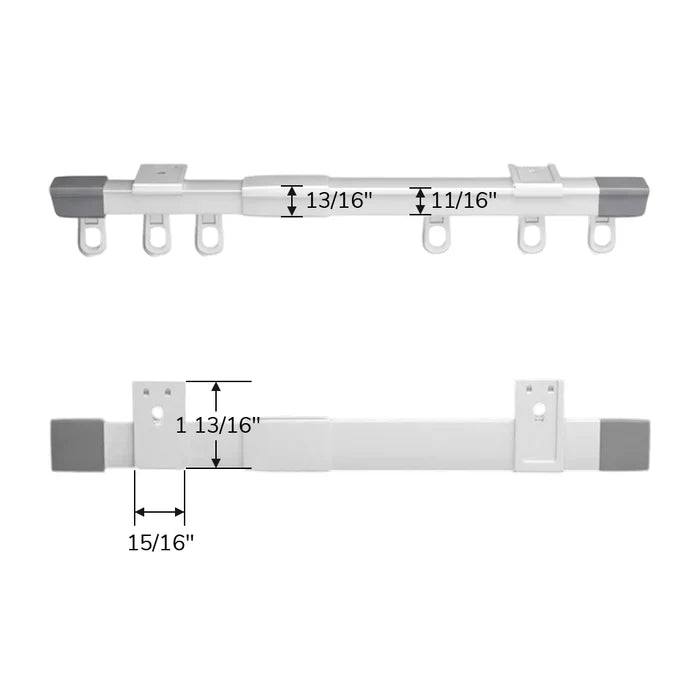 Taylor | Length Adjustable | Pleated Header Track