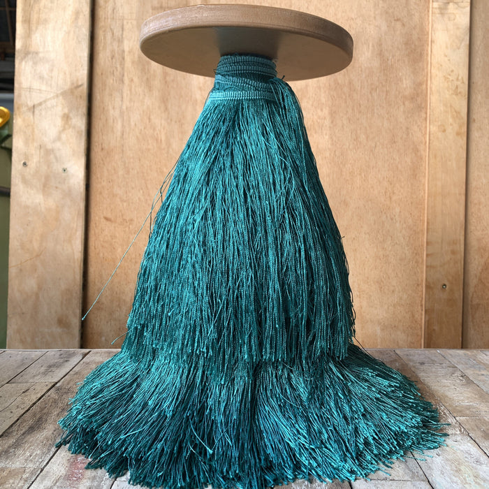 Teal Rayon Fringe Trim
