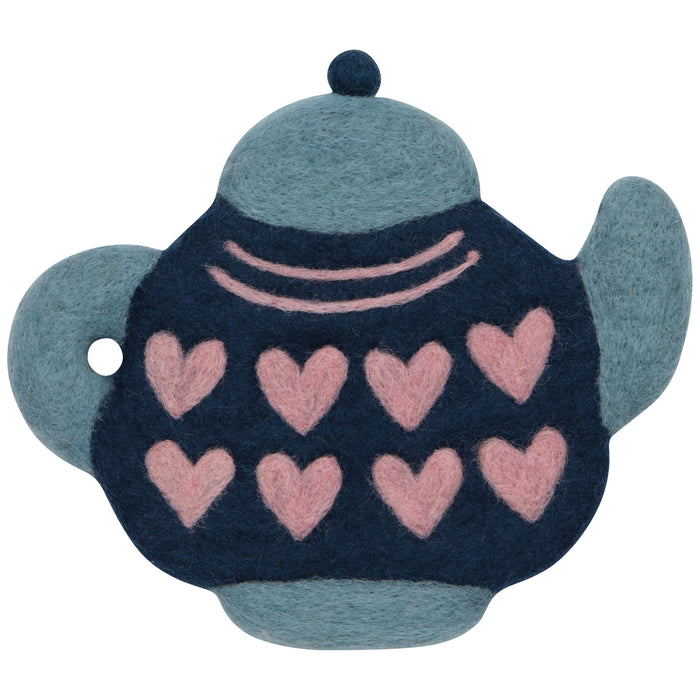 Teapot Felted Wool Trivet