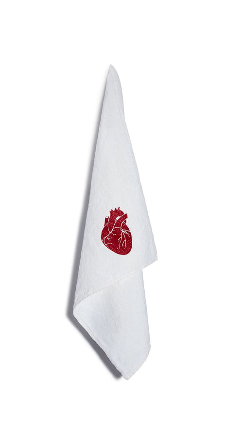 "The Heart Of The Home" Summerill & Bishop x Solange Linen Napkin, 50x50cm