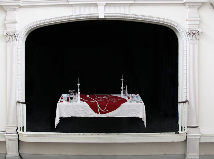 "The Heart Of The Home" Summerill & Bishop x Solange Linen Napkin, 50x50cm