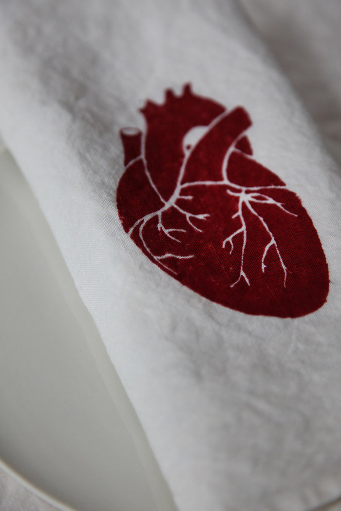 "The Heart Of The Home" Summerill & Bishop x Solange Linen Napkin, 50x50cm