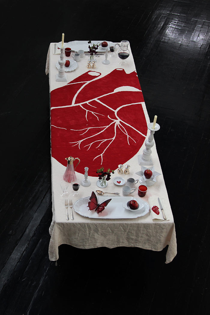 "The Heart Of The Home" Summerill & Bishop x Solange Linen Napkin, 50x50cm