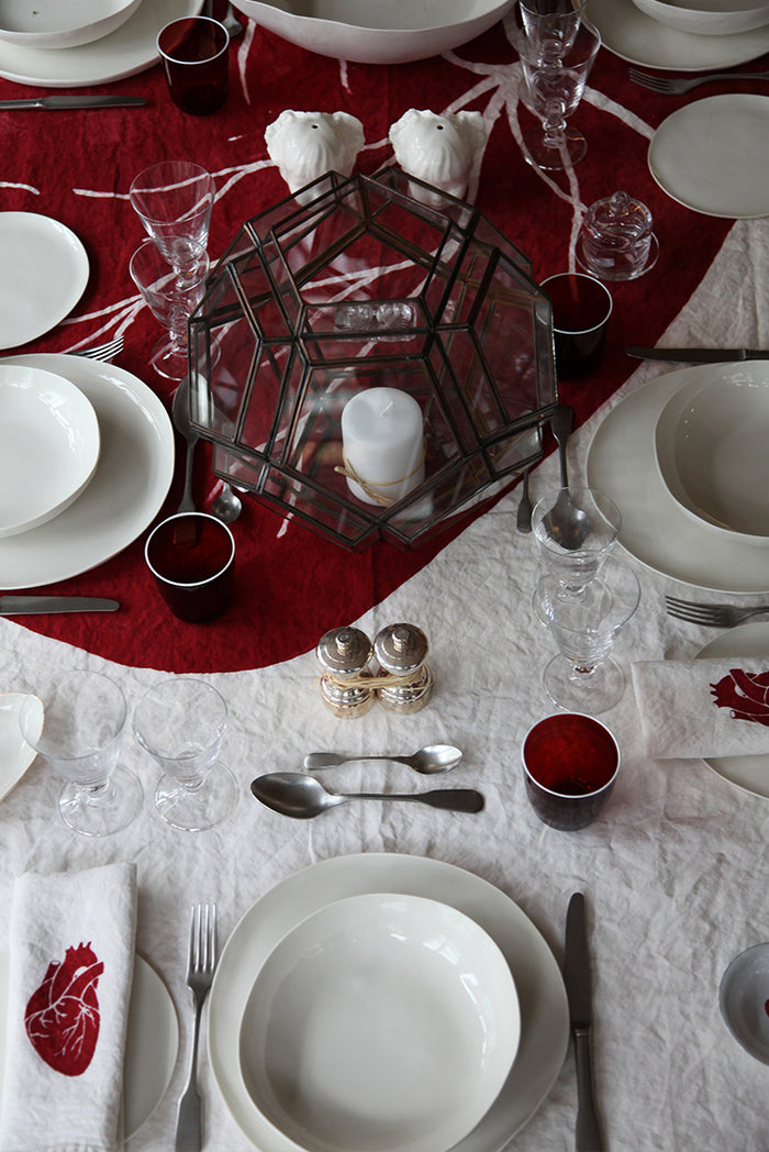 "The Heart Of The Home" Summerill & Bishop x Solange Linen Napkin, 50x50cm