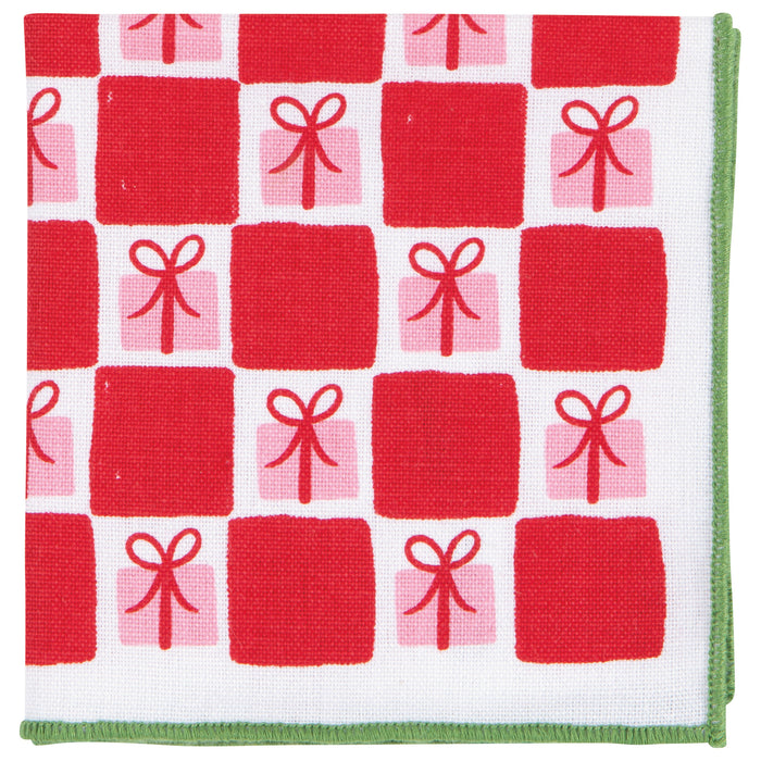 Tiny Traditions Christmas Printed Cocktail Napkins Set of 4 Assorted