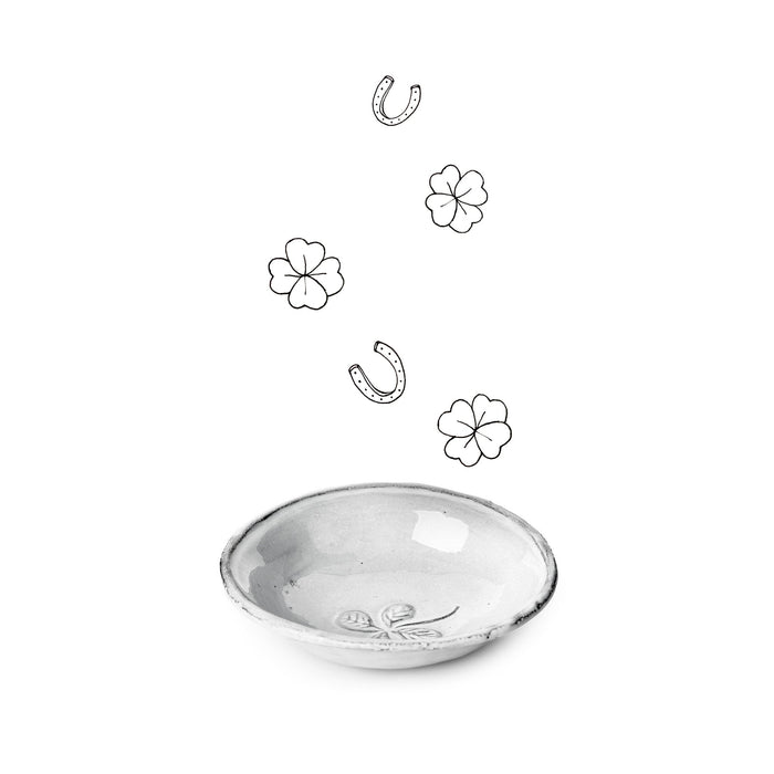 Trefles Saucer by Astier de Villatte, 11.5cm