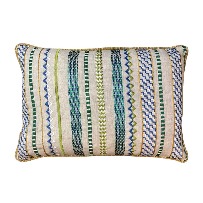 Tudor Stripe 35x40cm Piped Cushion